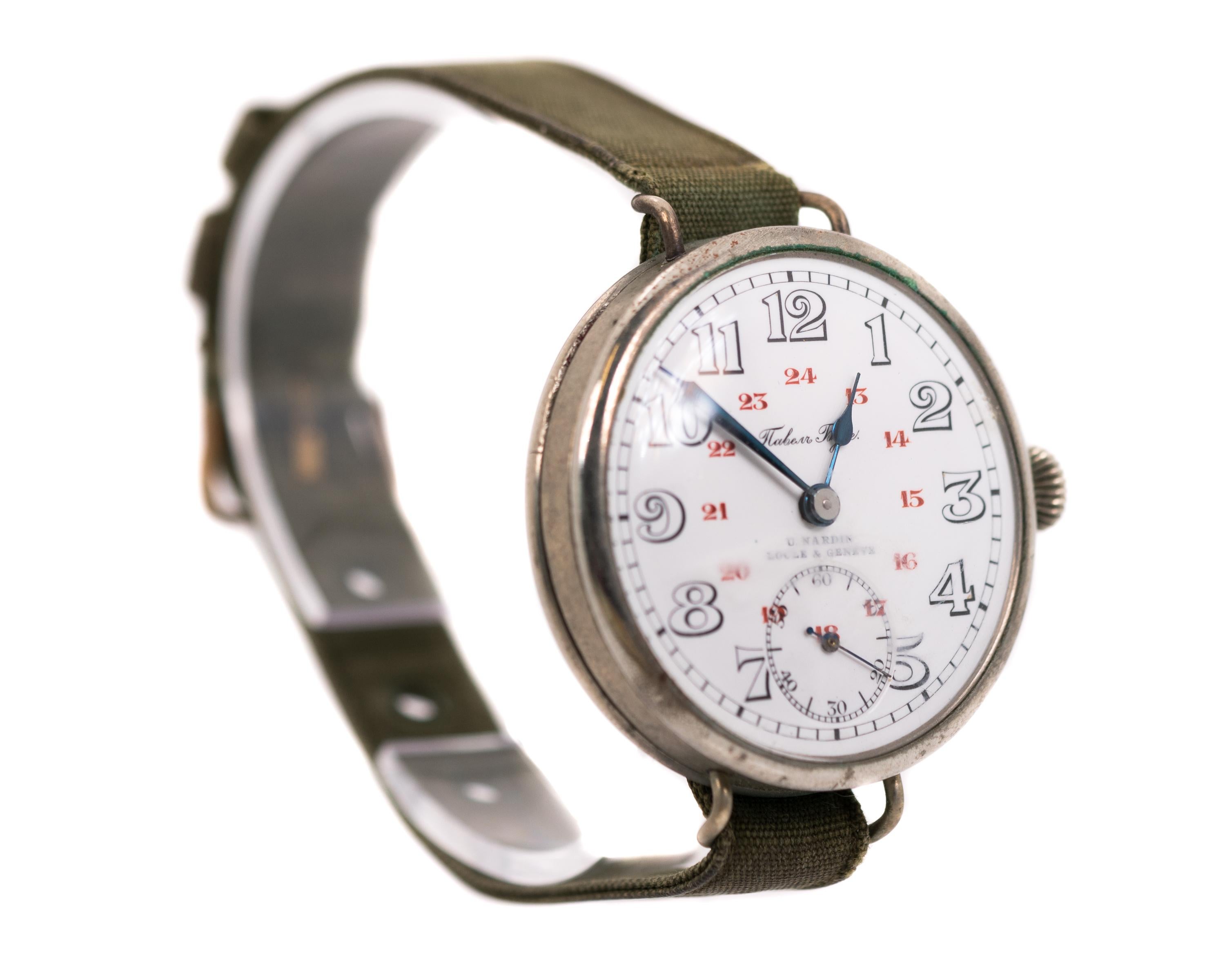 Ulysse Nardin World War I Military Wristwatch, 1910s  3