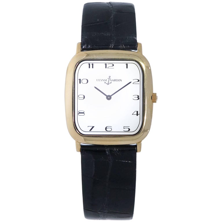 Ulysse Nardin Yellow Gold Vintage Manual wind Wristwatch For Sale at ...