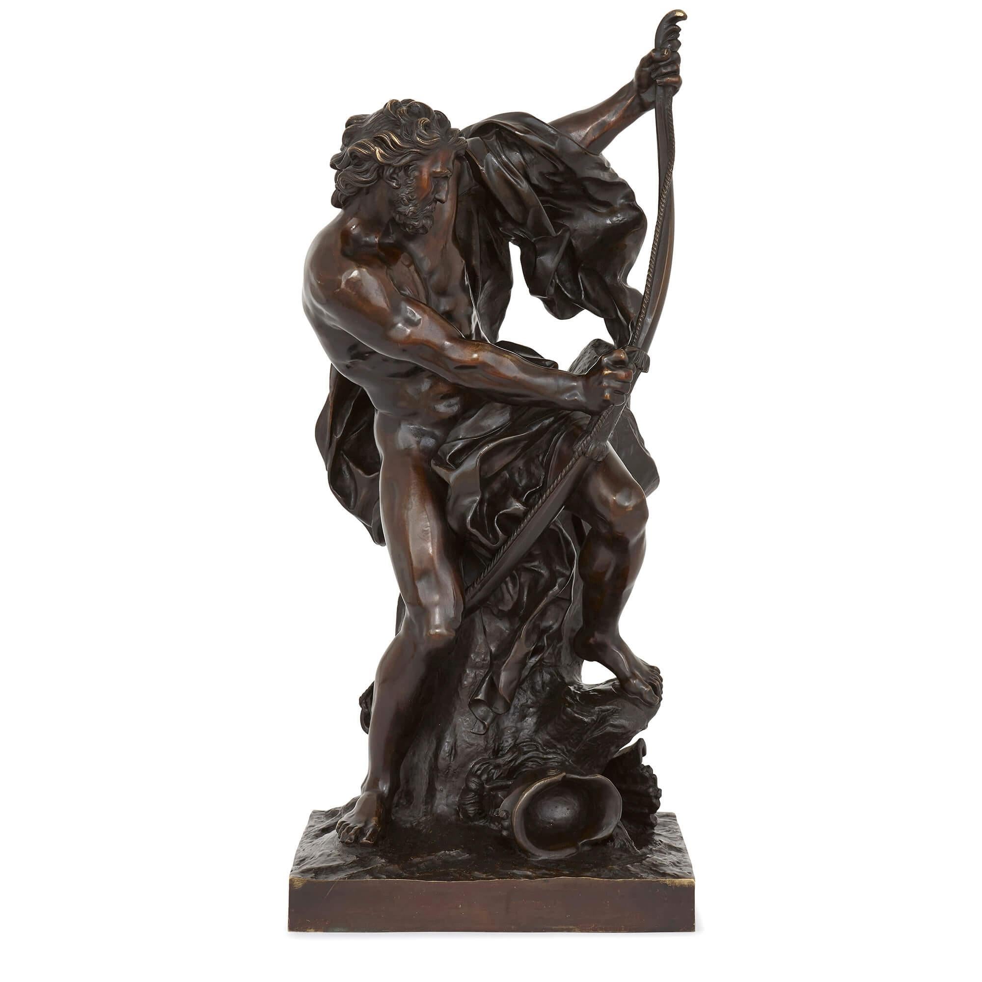 'Ulysses Bending His Bow' (also known as 'Ulysse tendant l'arc dont Pénélope doit être le prix') is one of the most admired French sculptures of the neoclassical age of the 18th century. It was first completed in 1715 by Jacques Bousseau