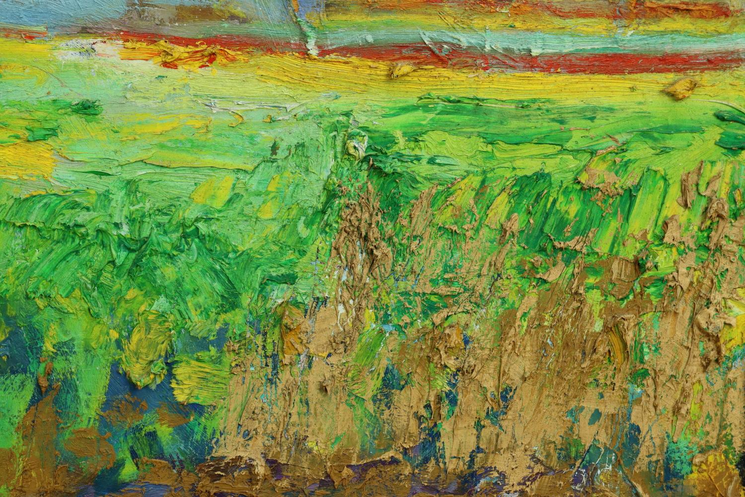 Ulysses Floyd Rible - A Morning in Spring - Mid Century Oil on Canvas Painting For Sale 6