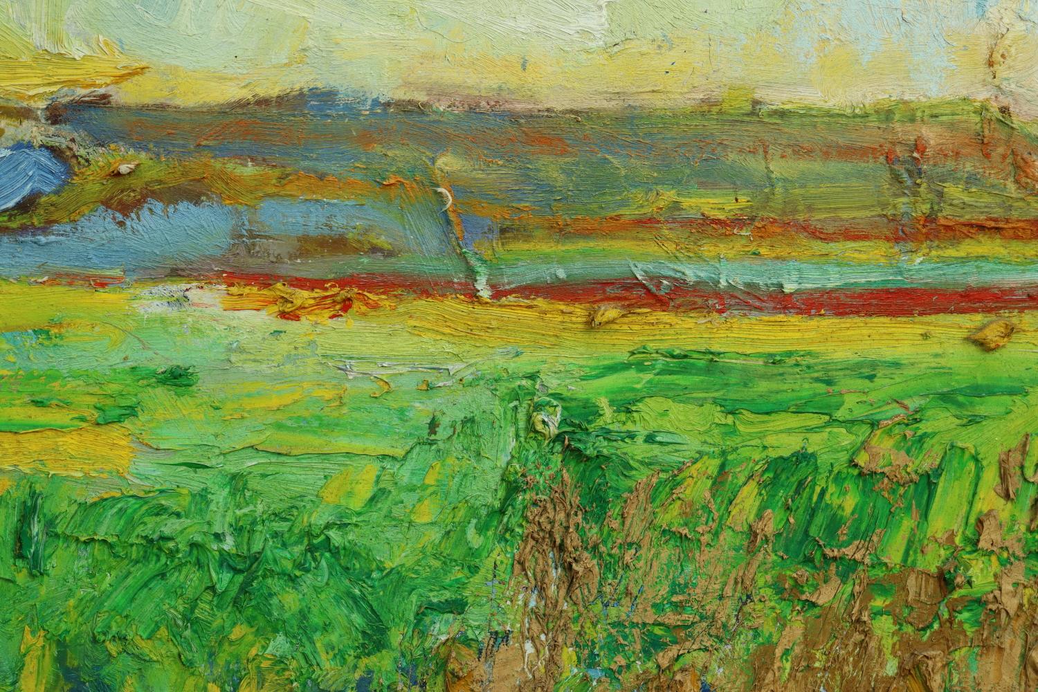 Ulysses Floyd Rible - A Morning in Spring - Mid Century Oil on Canvas Painting For Sale 7