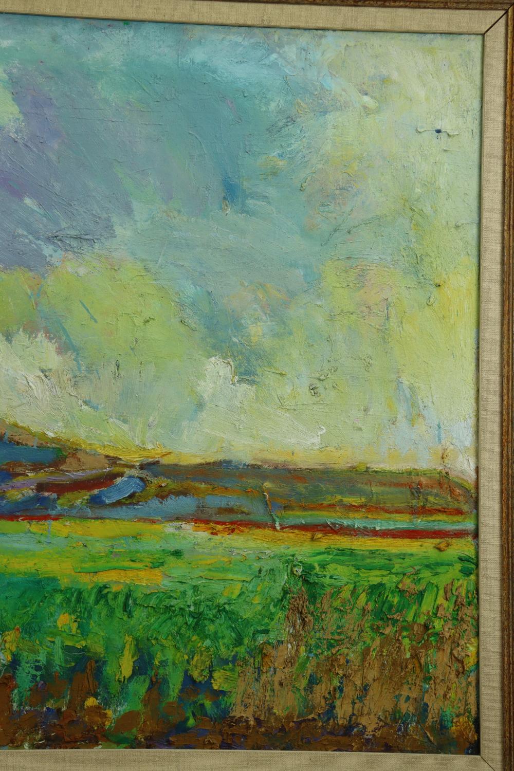Ulysses Floyd Rible - A Morning in Spring - Mid Century Oil on Canvas Painting For Sale 3