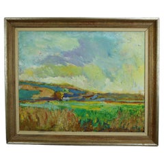 Used Ulysses Floyd Rible - A Morning in Spring - Mid Century Oil on Canvas Painting