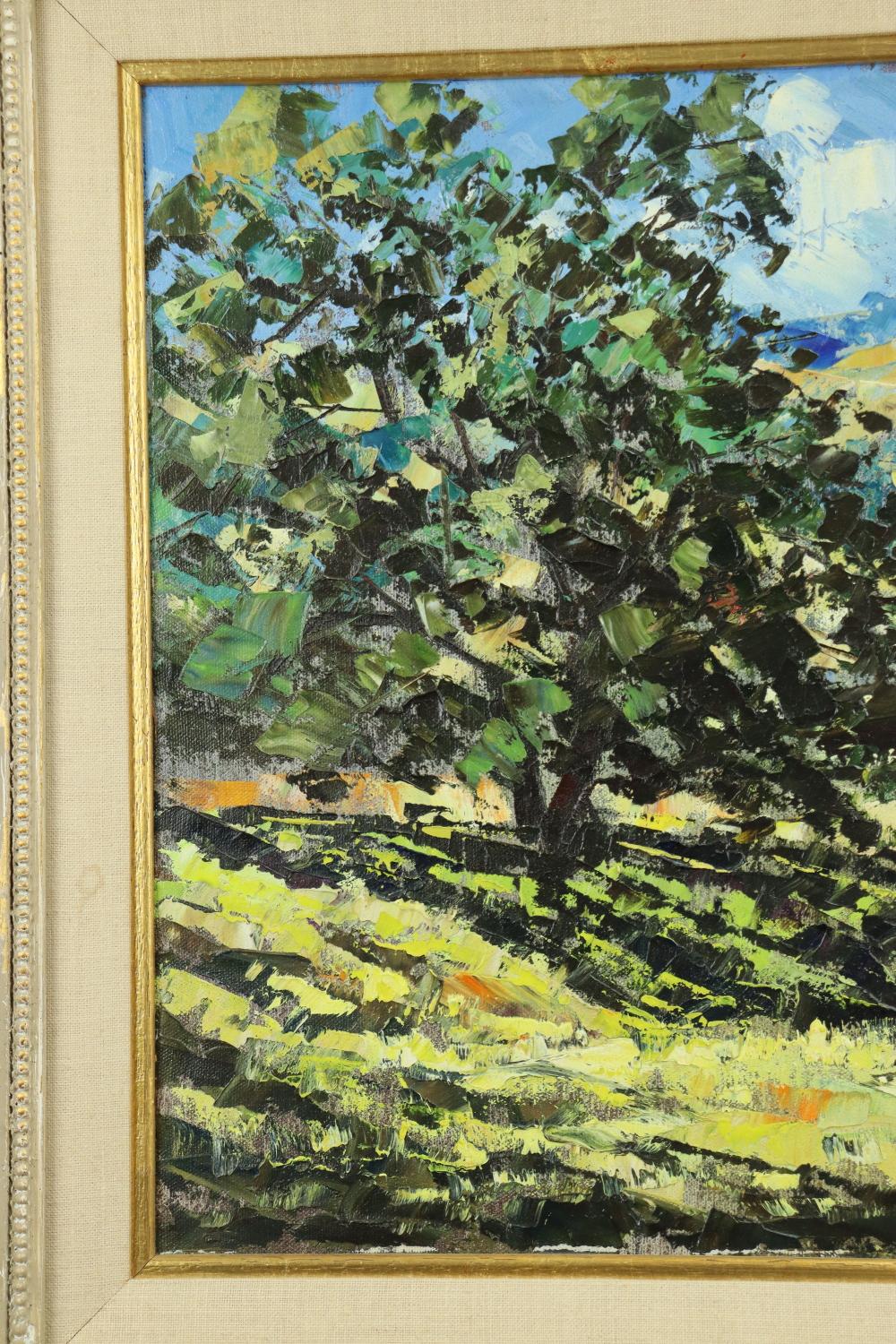 20th Century Ulysses Floyd Rible - A Morning in Spring - Oil on Canvas Painting Mid 20th C For Sale