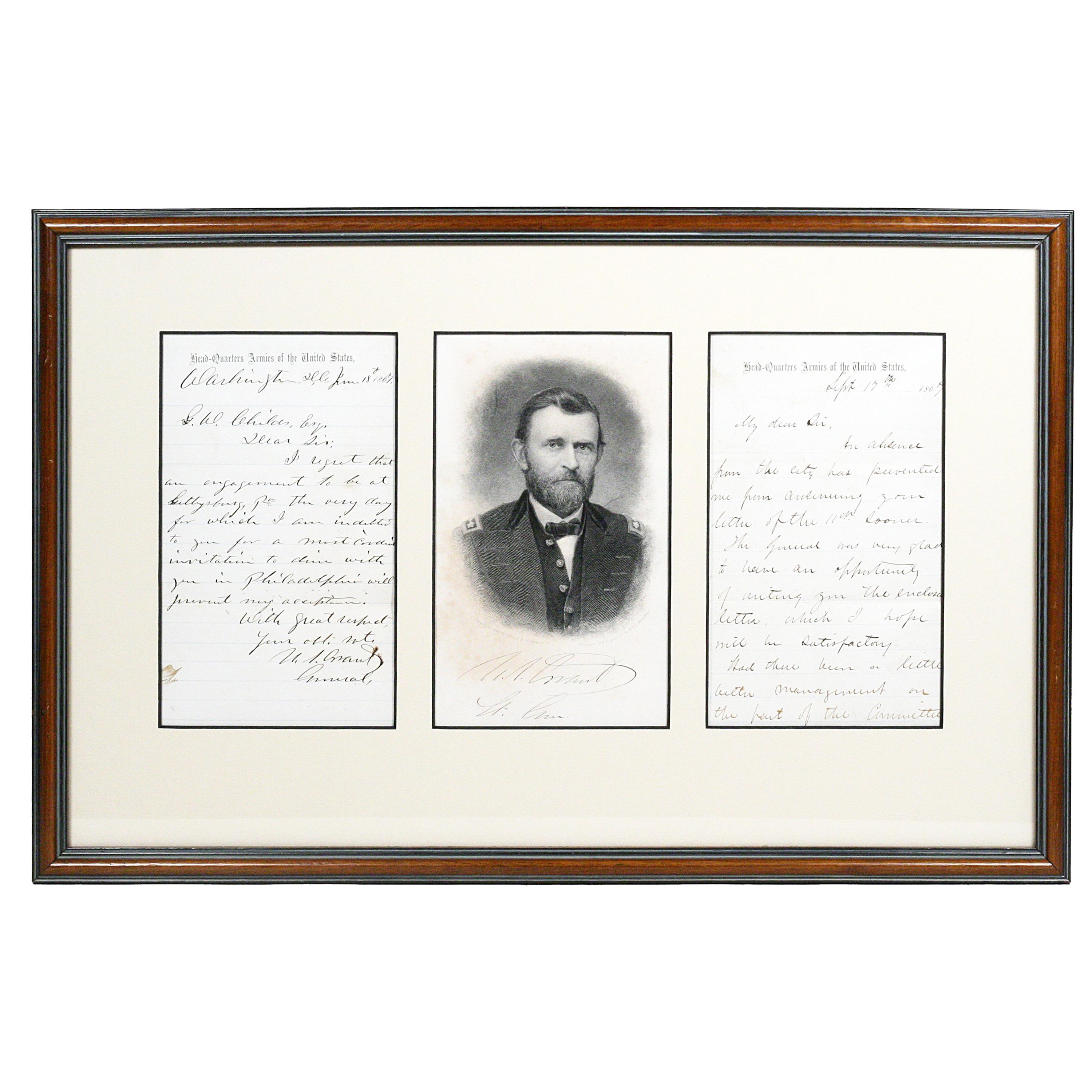 Ulysses S. Grant, Autograph Letter Signed Mentioning Gettysburg