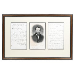 Antique Ulysses S. Grant, Autograph Letter Signed Mentioning Gettysburg