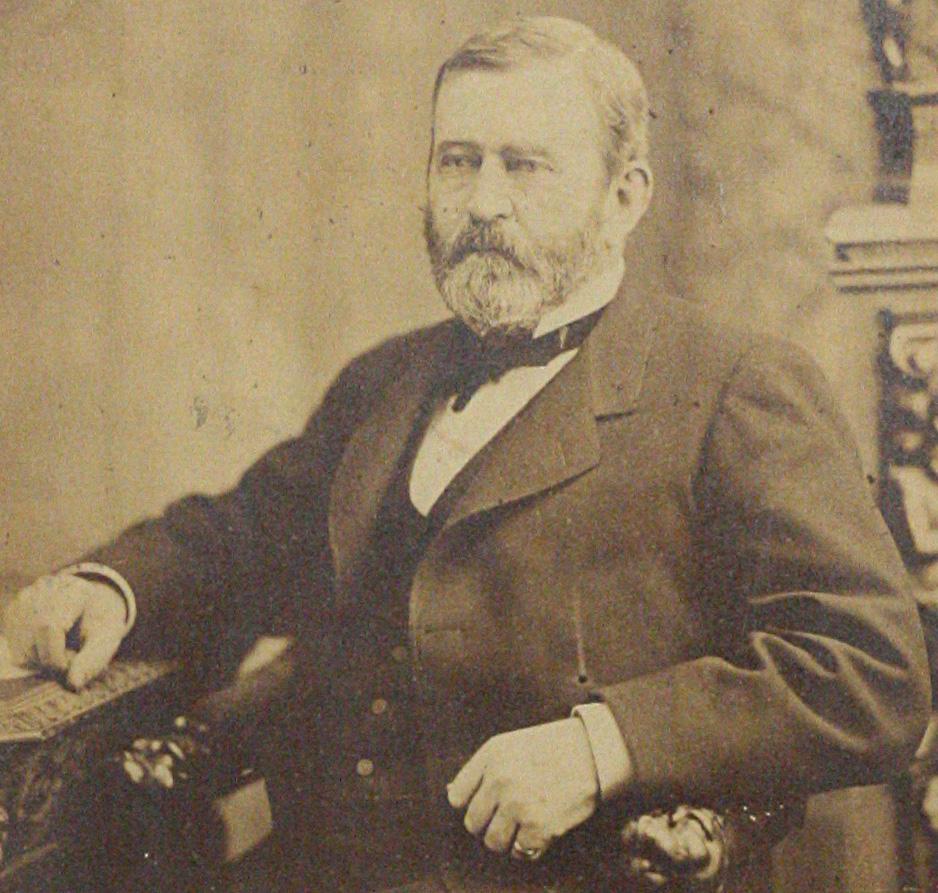 Ulysses S. Grant, Große Albumenfotografie auf Karton von Abraham Bogardus (amerikanisch) im Angebot