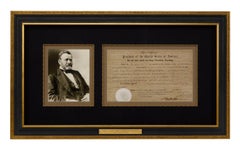 Nomina presidenziale firmata da Ulysses S. Grant, datata 25 marzo 1873
