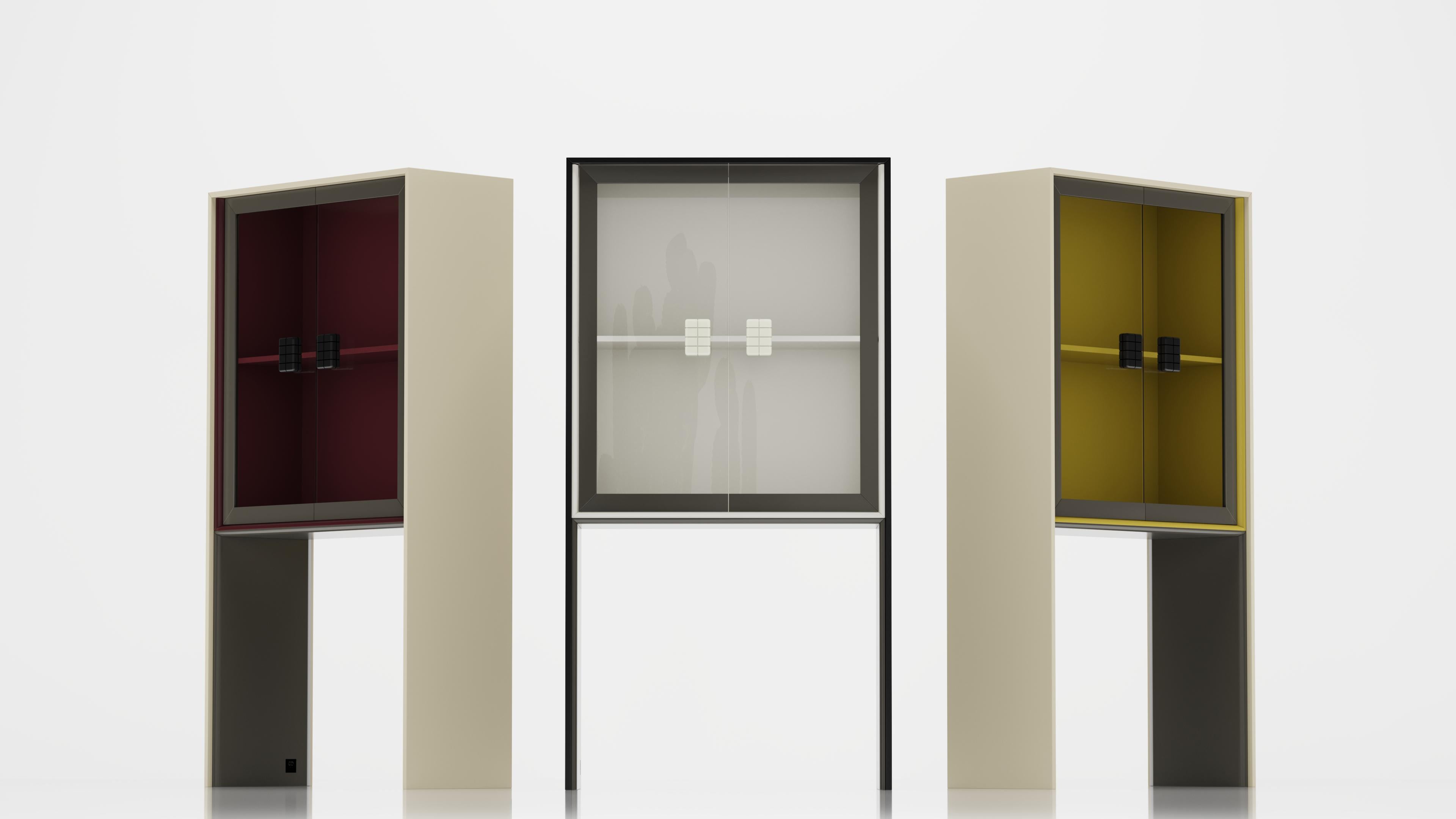 Lacquered Uma Cabinet (Mustard) For Sale
