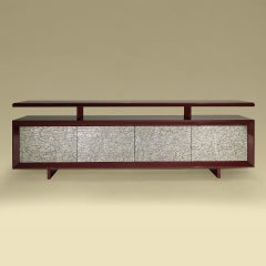 Luma Contemporary and Customizable Sideboard in Metal Textured by Luísa Peixoto