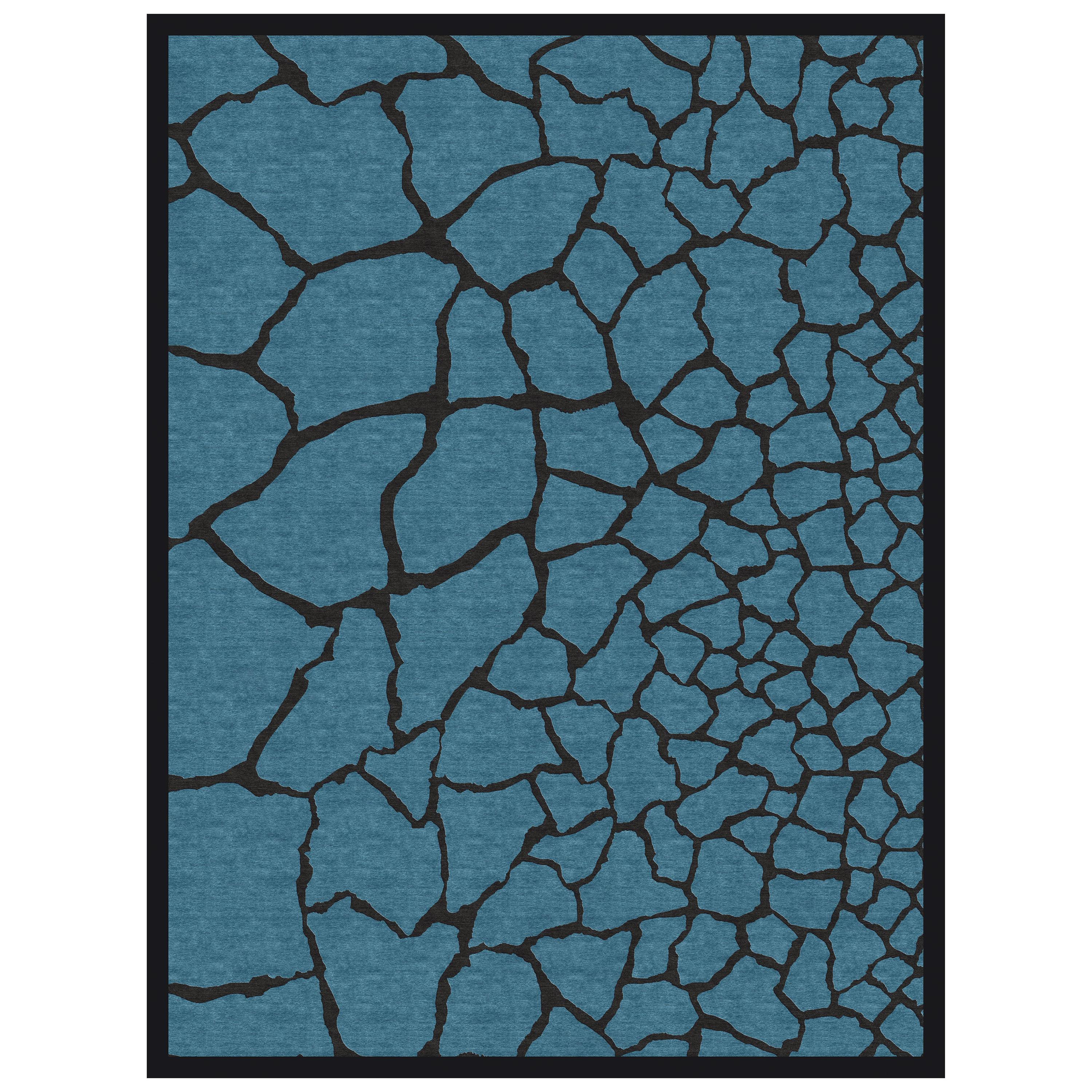 Uma Hand Knotted Rug in Wool and Viscose by Roberto Cavalli Home Interiors For Sale at 1stDibs