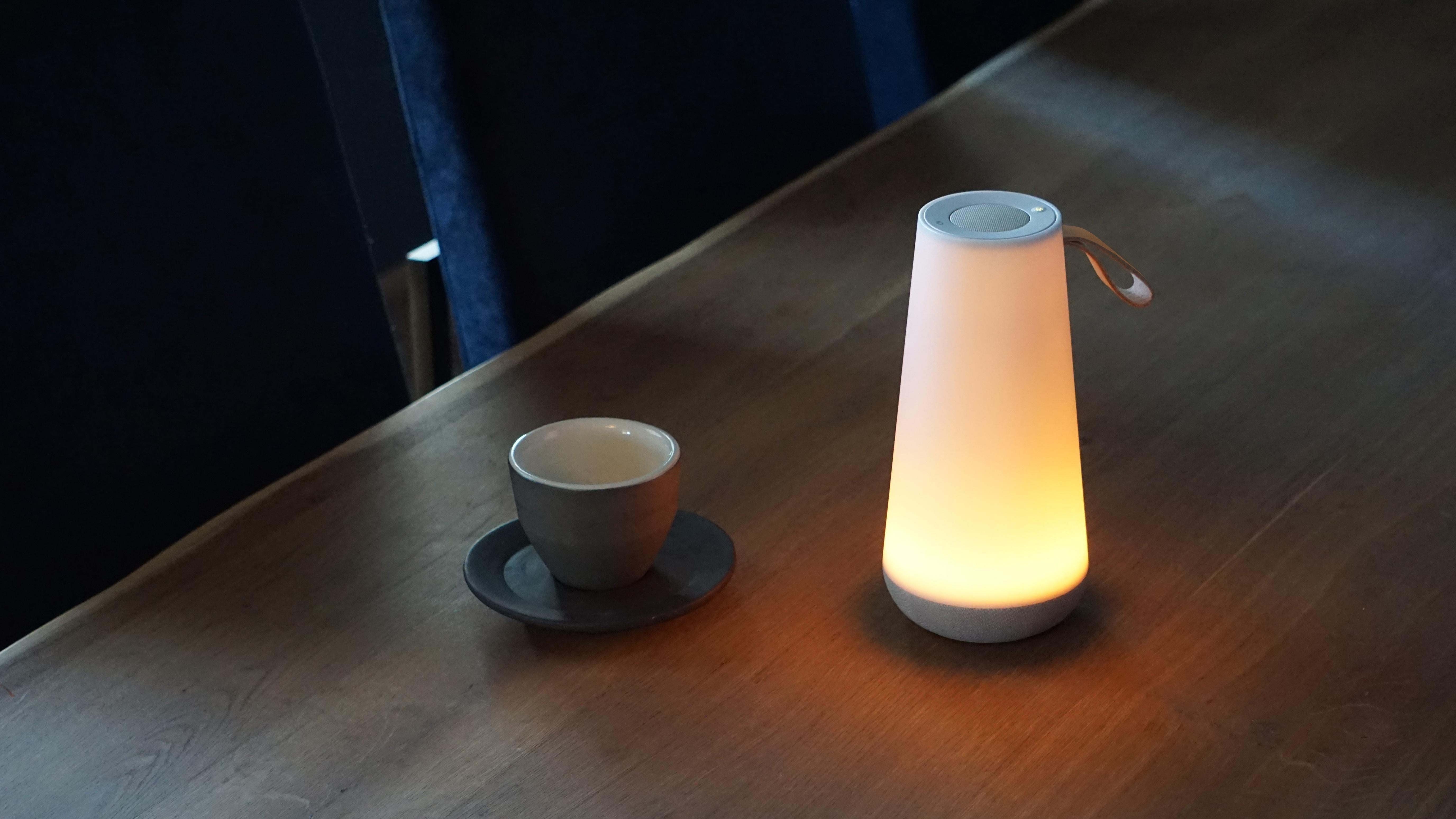 Uma Mini Sound Lantern in White by Pablo Designs For Sale 1