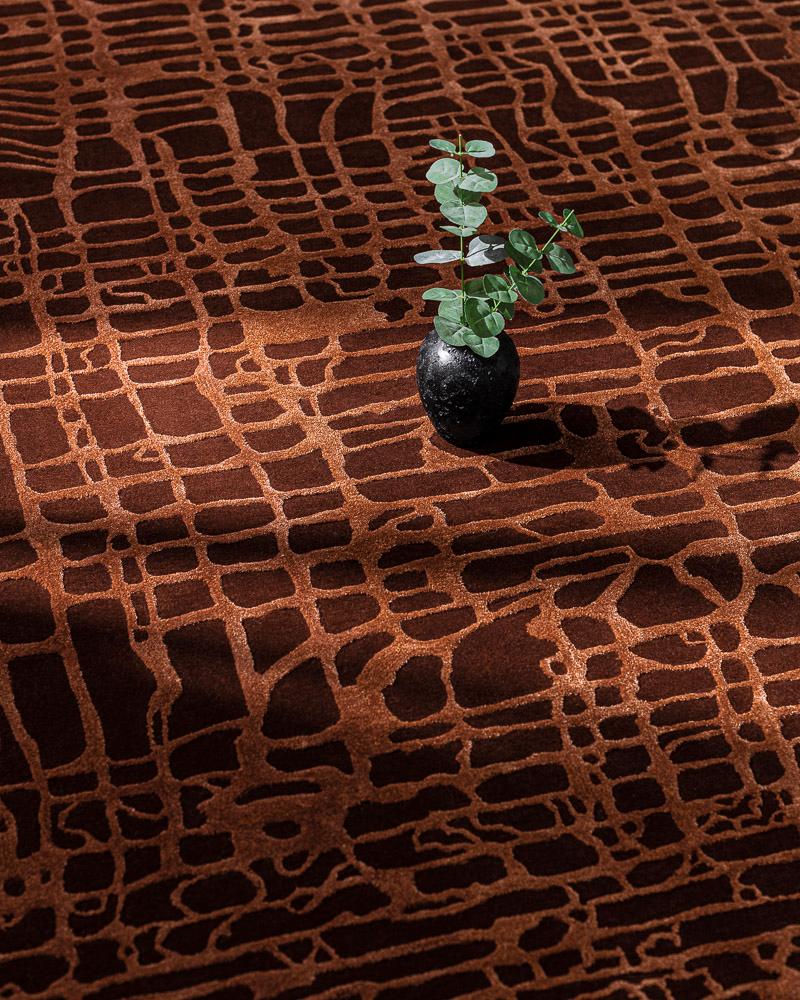 Uma Terracotta Rug by Volver Studios For Sale 11