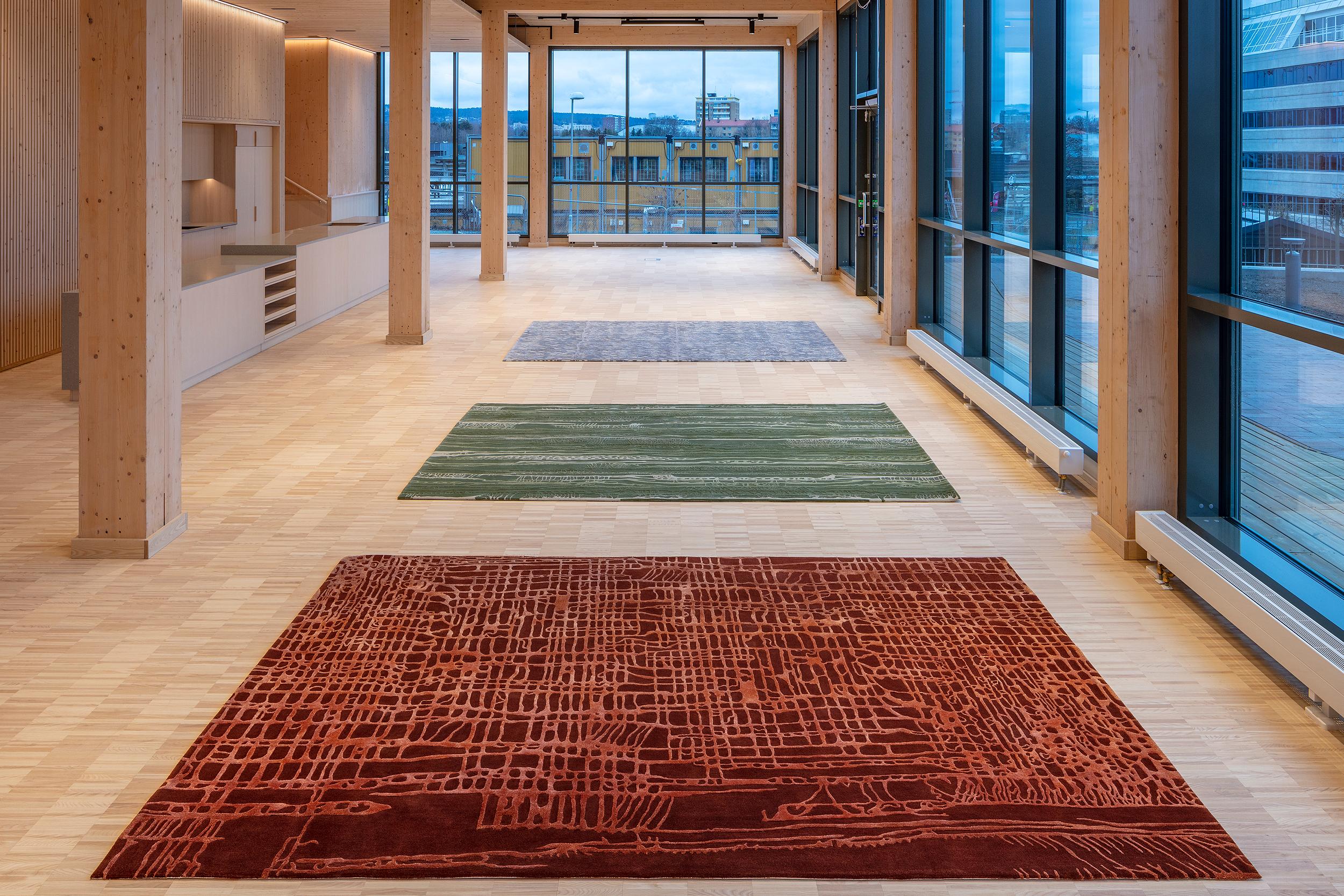 Post-Modern Uma Terracotta Rug by Volver Studios For Sale