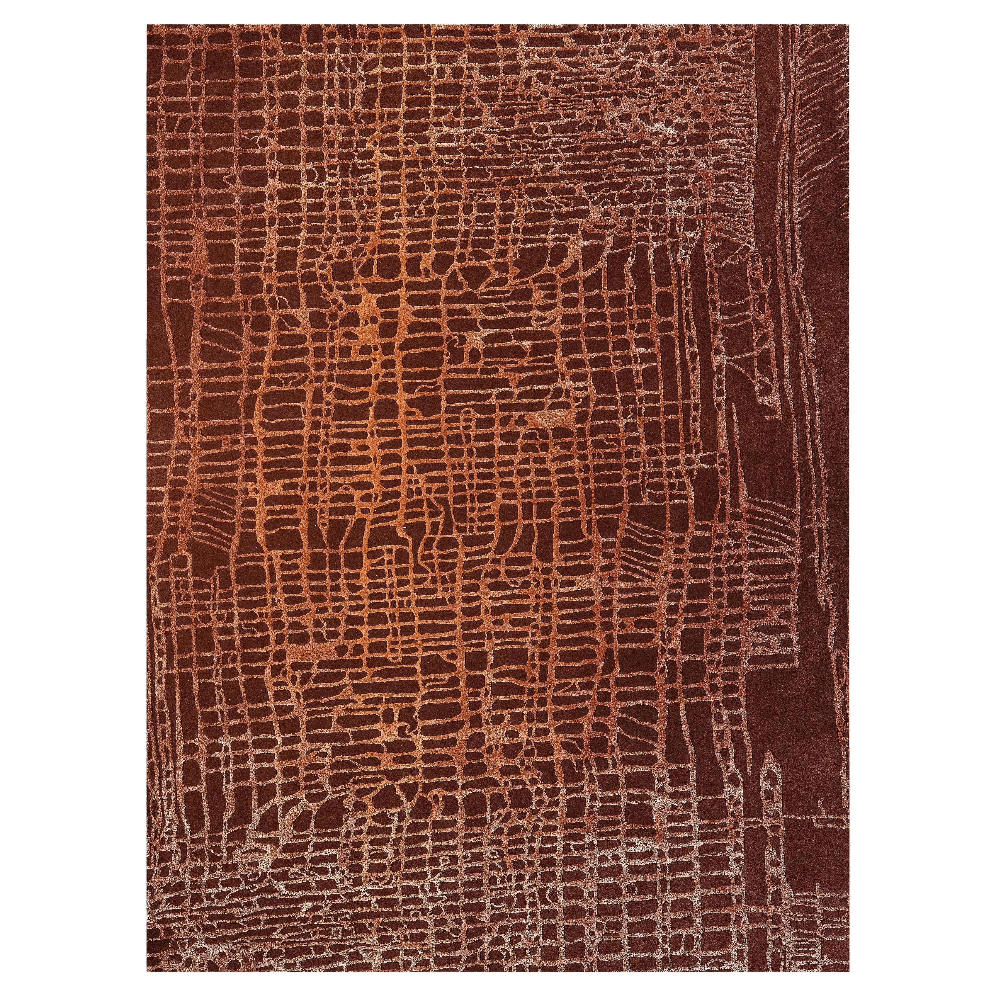 Uma Terracotta Rug by Volver Studios For Sale