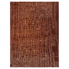 Tappeto Uma in terracotta di Volver Studio