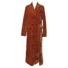 Uma Wang Lobster Color Velvet Coat L