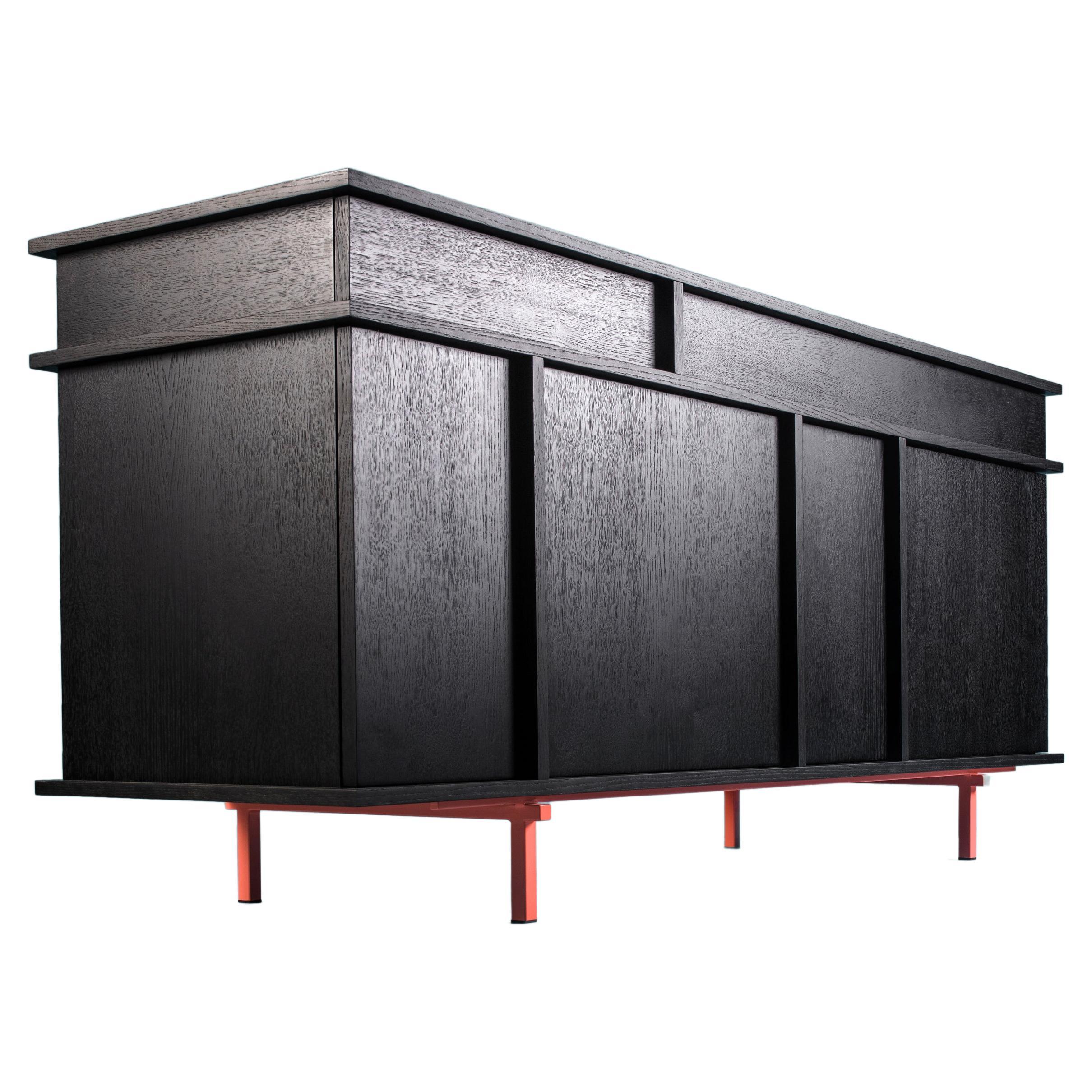 UMAMI U1 meuble de rangement en chêne noir par Phormy en vente