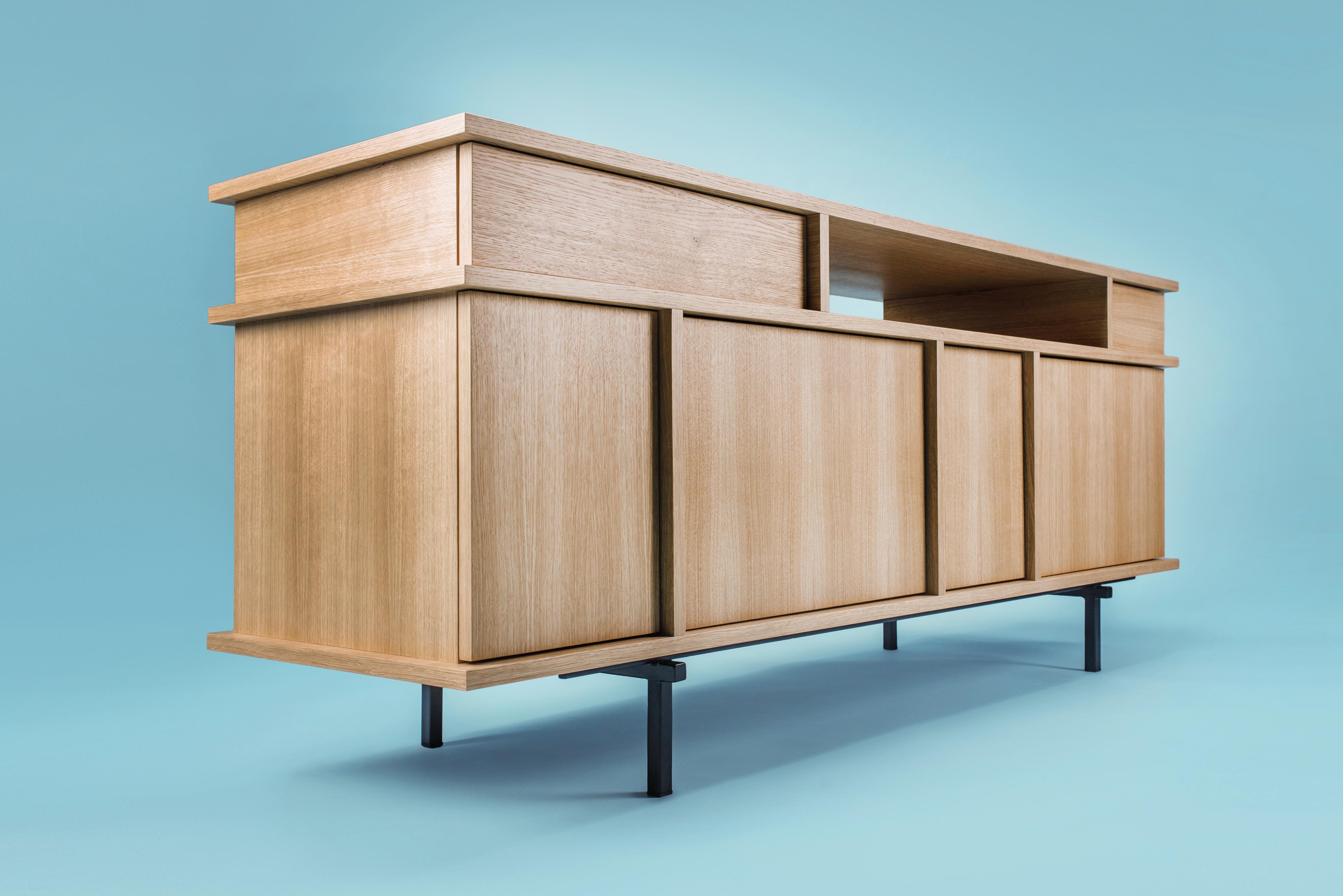 Post-Modern Umami U3 Oak Cabinet by Phormy For Sale
