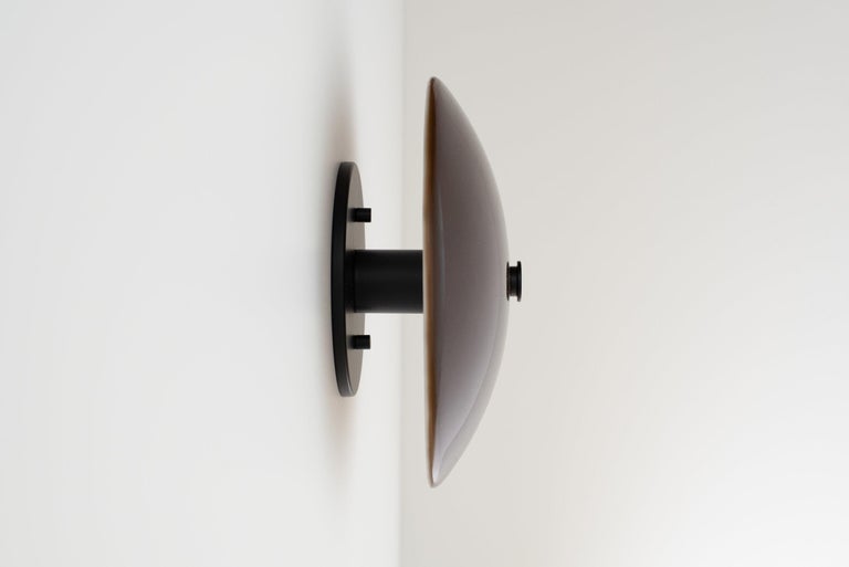 Contemporary Umber Glass, Lyra Wall Sconce, Ben & Aja Blanc For Sale