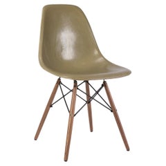 Umber Herman Miller Eames DSW Fiberglass Dining Side Shell Chair