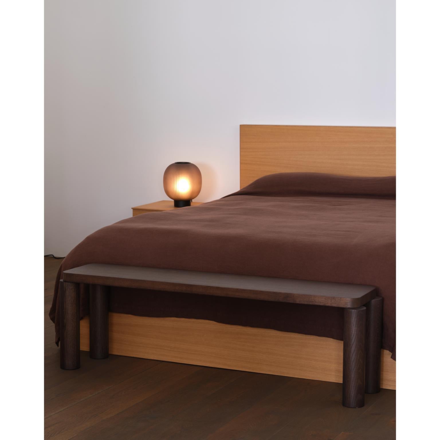 Umber Offset Bench by Resident In New Condition For Sale In Geneve, CH