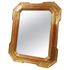 Umbertina mirror in lacquered and gilded wood, Italy