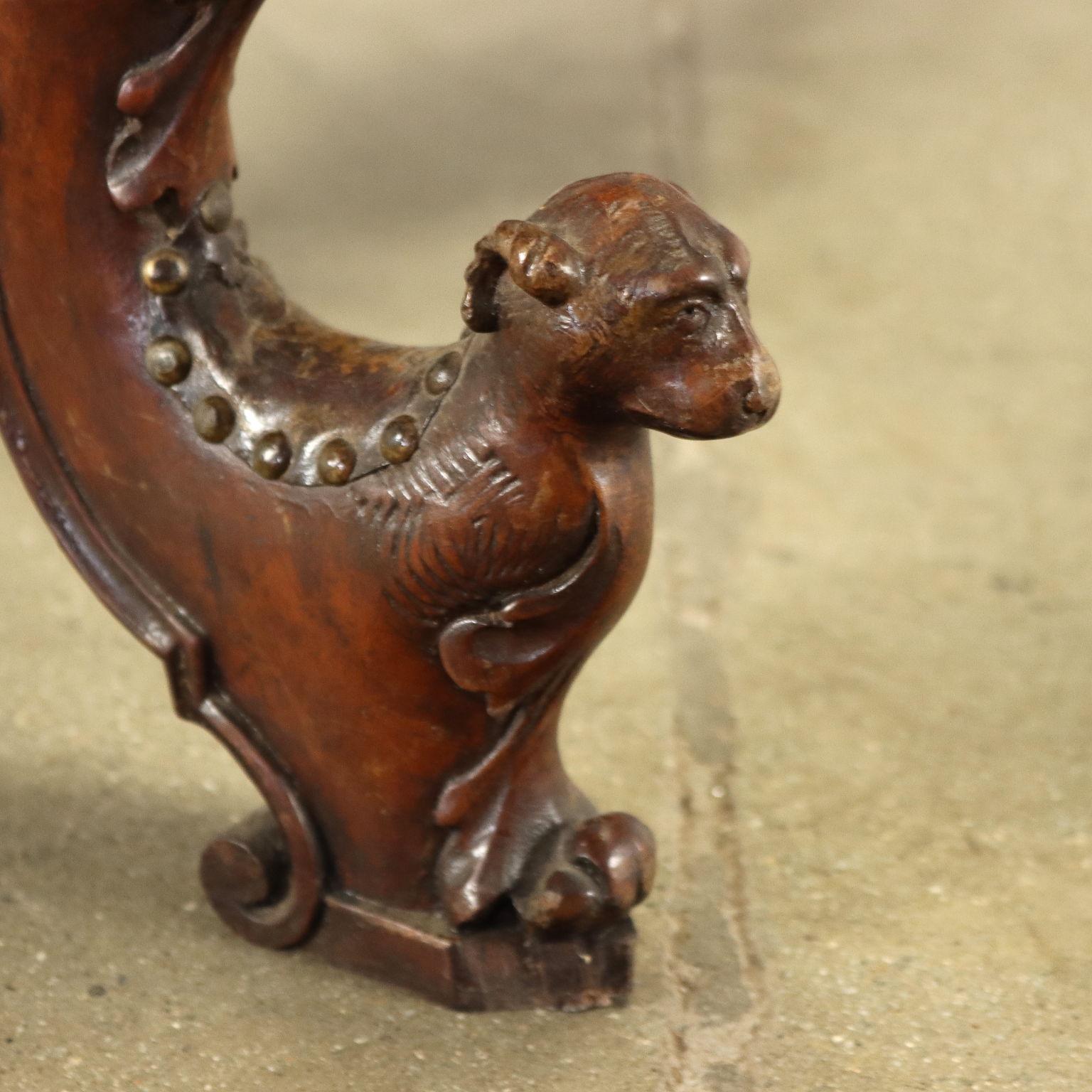 Umbertine Rifle Cabinet Walnut Italy 19th Century 6