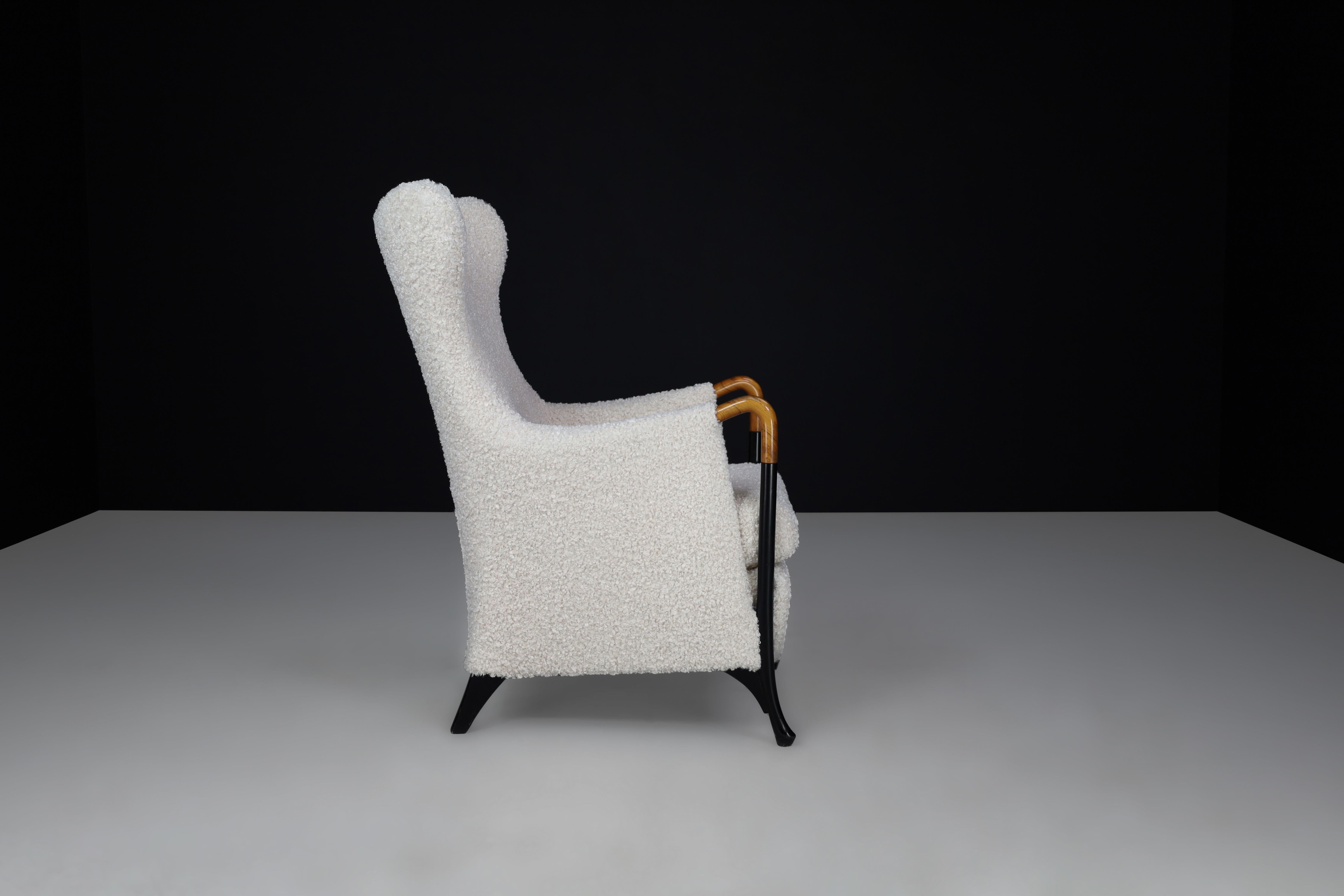 Umberto Asnago, Stuhl mit hoher Rückenlehne für Giorgetti-Progetti, Italien, 1980er Jahre (Moderne) im Angebot