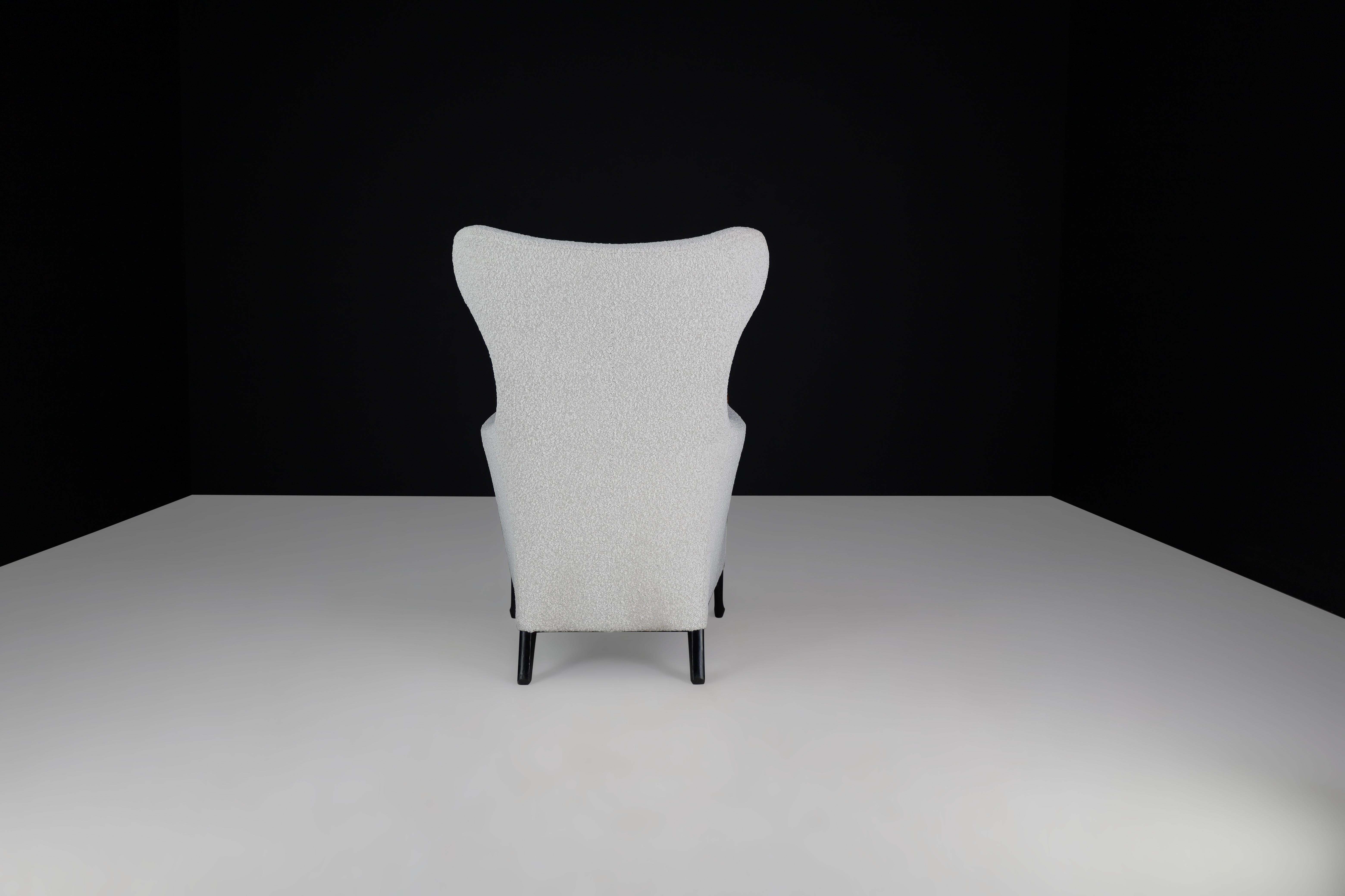 Umberto Asnago Stühle mit hoher Rückenlehne für Giorgetti-Progetti Italien, 1980er Jahre im Zustand „Gut“ im Angebot in Almelo, NL