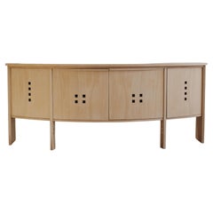 Umberto Asnago Modernist Wooden Sideboard for Giorgetti, 1987