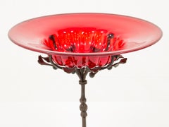 Umberto Bellotto, Cup in Glass and Wrought Iron, circa 1920