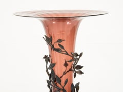 Umberto Bellotto - Vase in Wrought Iron and Blown Glass, circa 1915