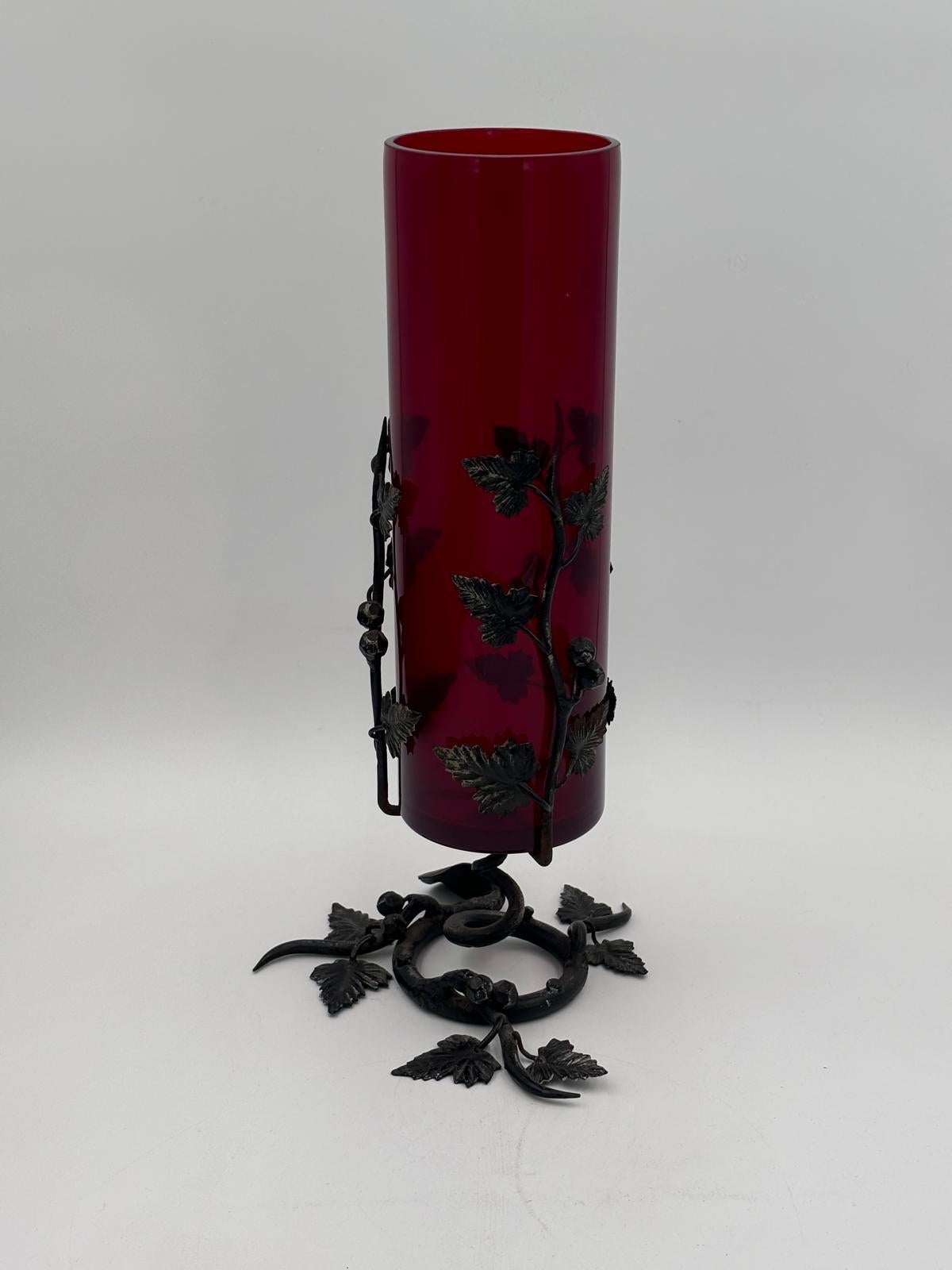 Italian Vase en verre de Murano Umberto Bellotto, années 1930 en vente