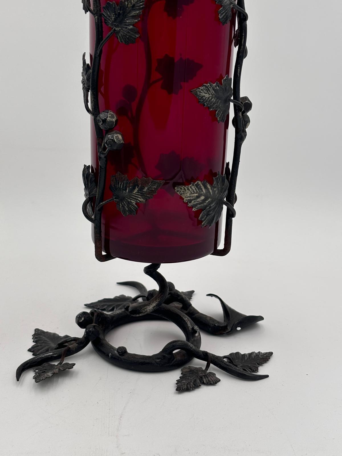 Mid-20th Century Vase en verre de Murano Umberto Bellotto, années 1930 en vente