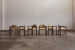 Umberto Brandigi "Jollina" Chairs for Poltronova, Butter Velvet, 1960s, Set of 6
