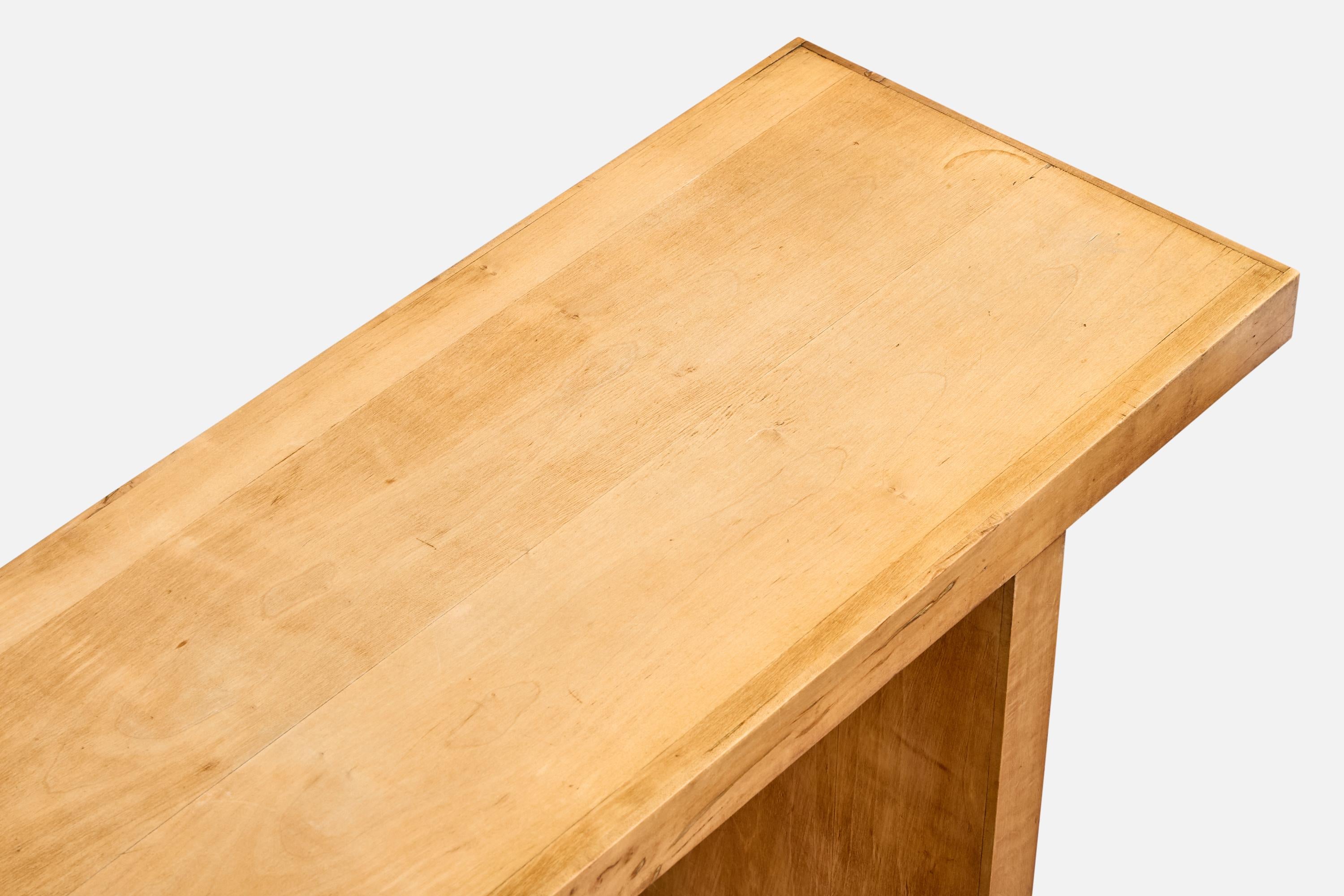 Umberto Brichetto, Console Table, Maple, Italy, 1930s For Sale 1