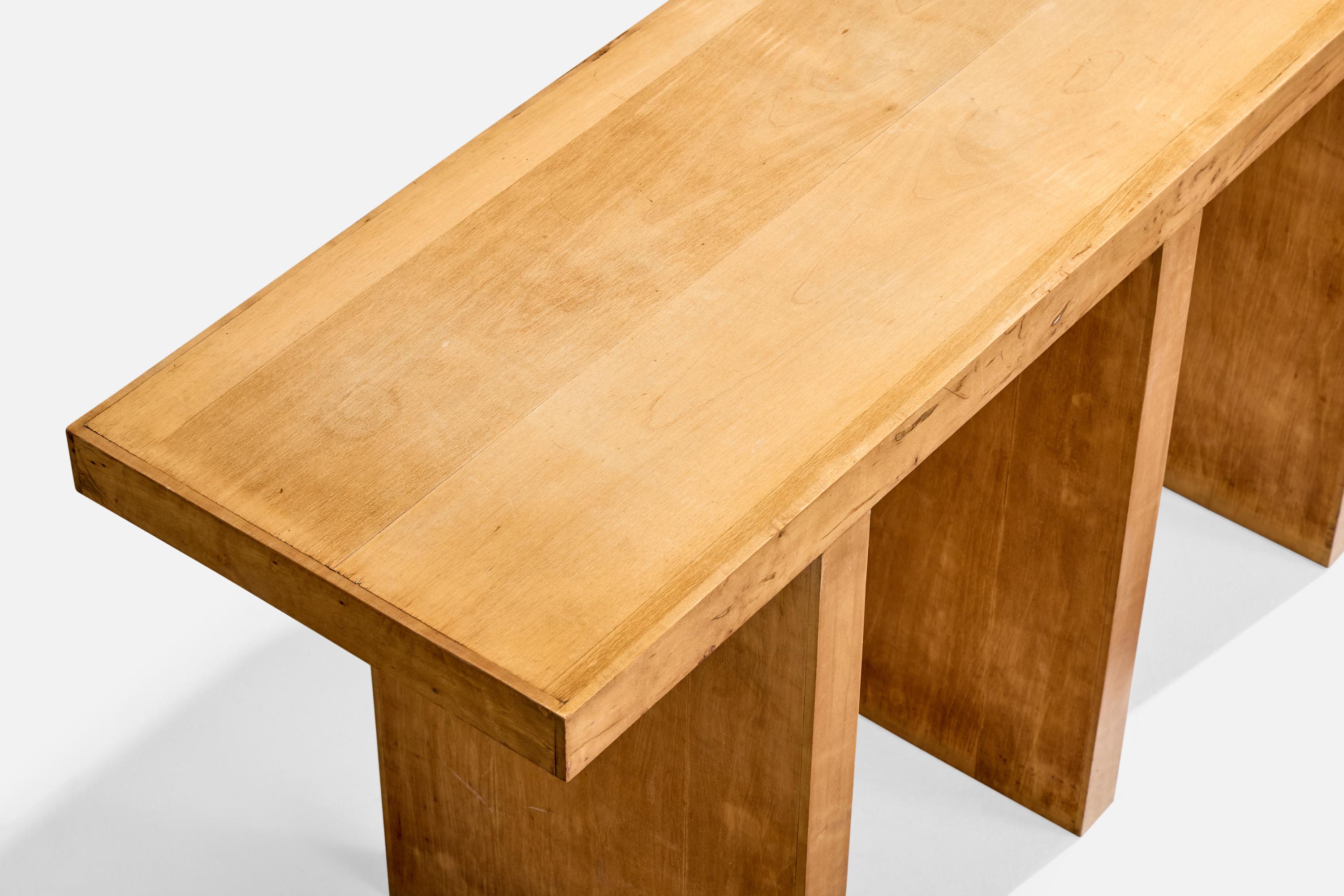 Umberto Brichetto, Console Table, Maple, Italy, 1930s For Sale 3