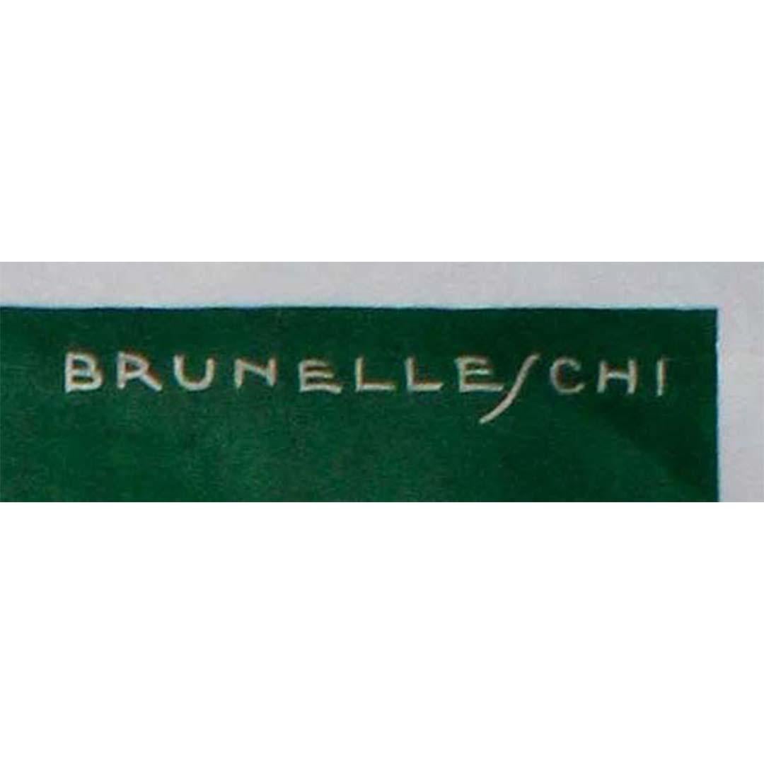 1935 original poster by  Brunelleschi - L'art italien XIXe XXe siècles Art Deco For Sale 1