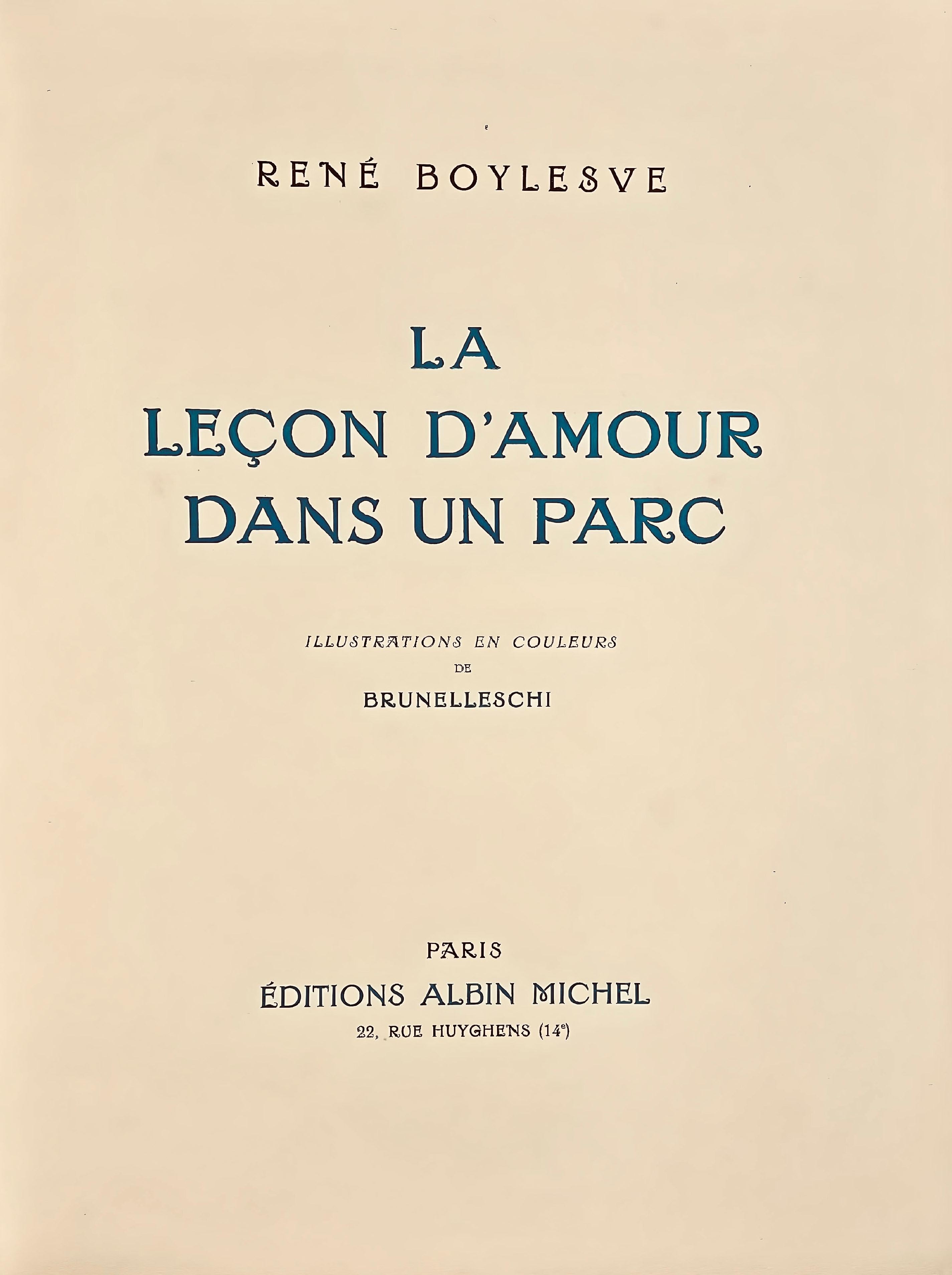 Brunelleschi, Composition, La Leçon d'amour dans un parc (after) For Sale 1