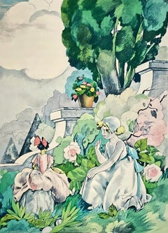 Brunelleschi, Composition, La Leçon d'amour dans un parc (after)