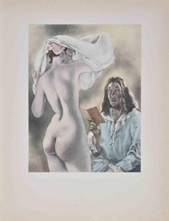 Nudo - Litografia di Umberto Brunelleschi - Anni '30