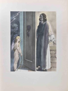 The Angel - Lithograph by Umberto Brunelleschi - 1930s