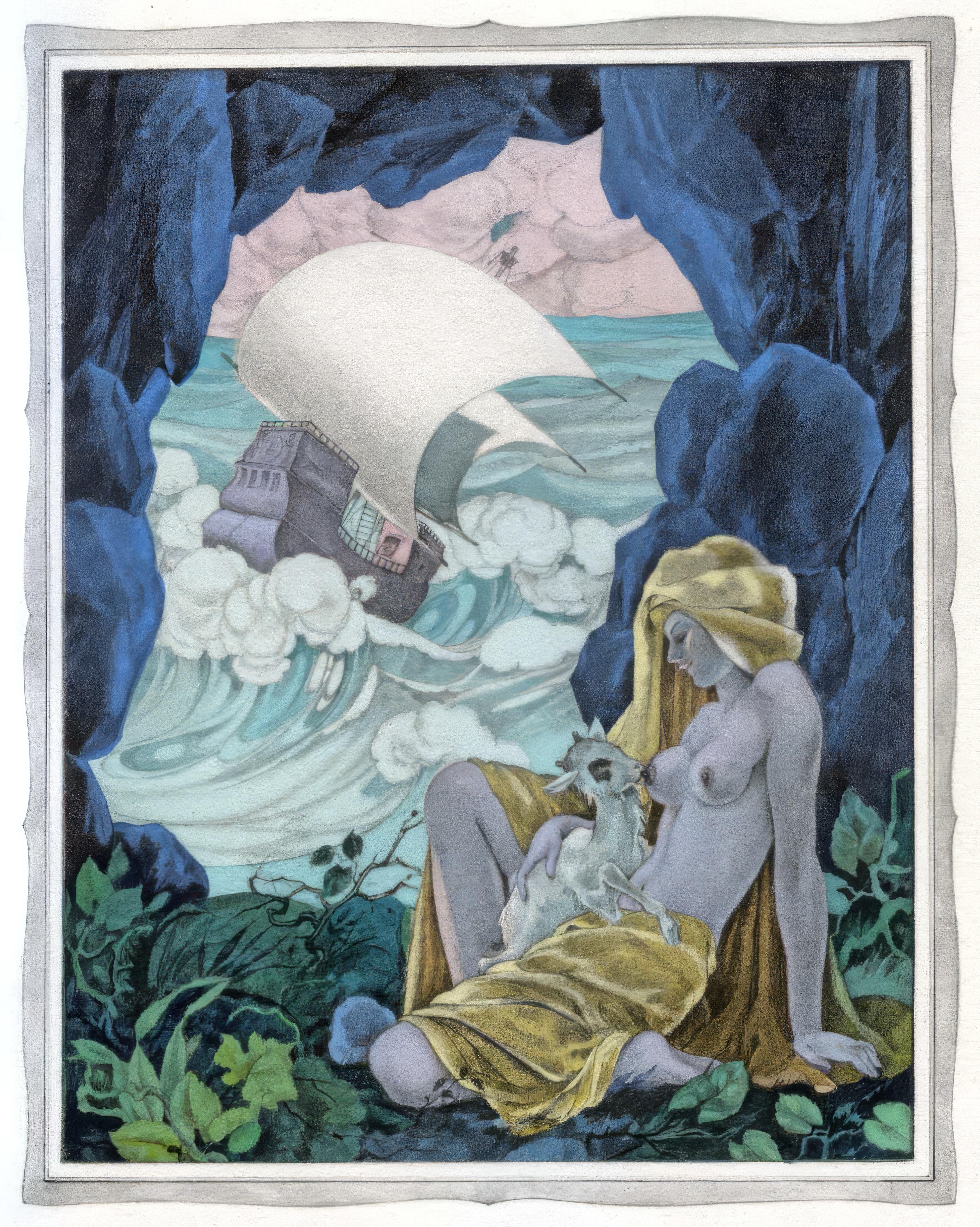 This exquisite lithograph and pochoir after Umberto Brunelleschi (1879–1949), titled Sans titre (Untitled), originates from the celebrated album Les contes de Boccace (The Tales of Boccaccio), published by Gibert Jeune, Librairie d
Amateurs, Paris.