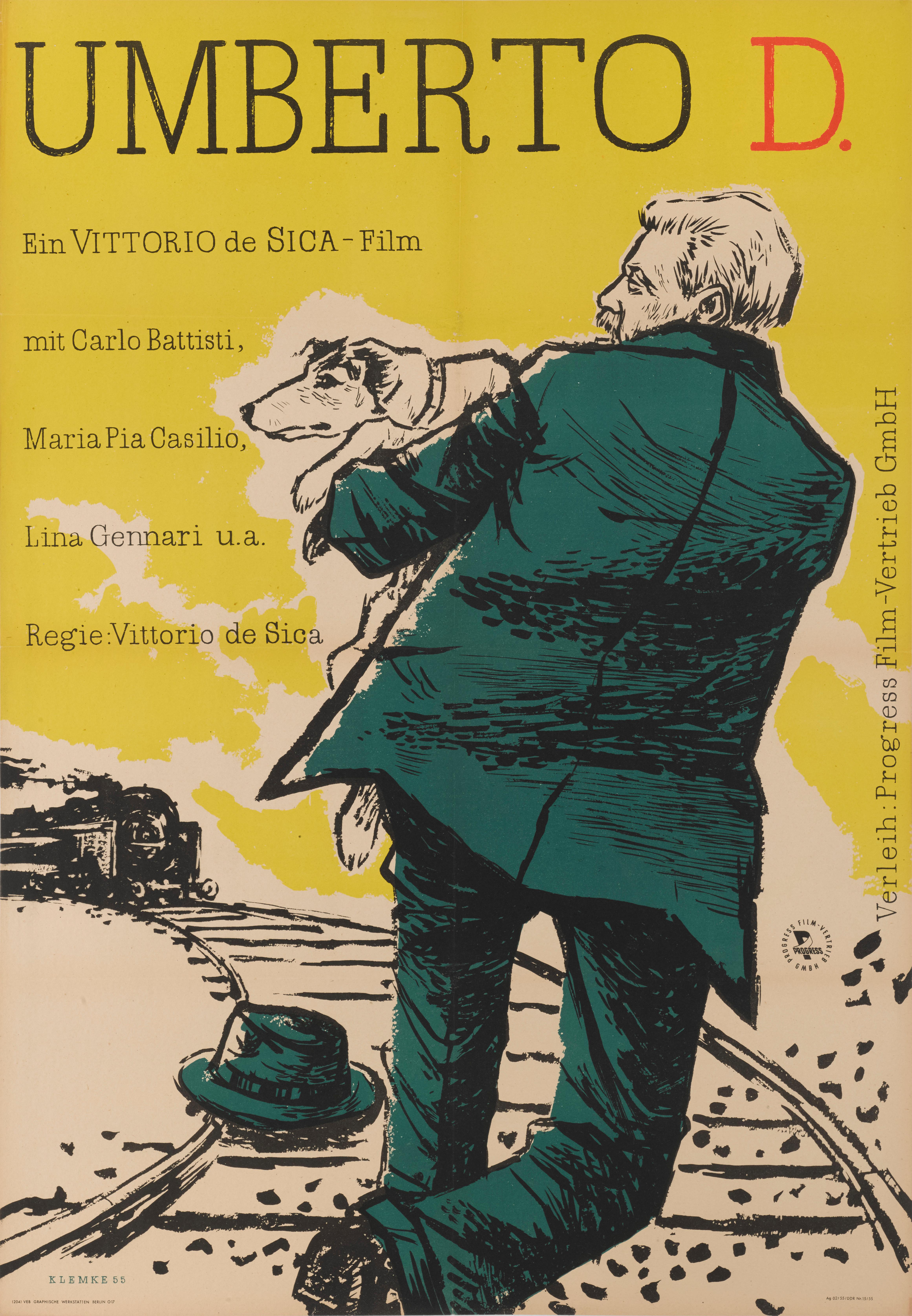Original German film poster from the former East Germany.
The atmospheric poster was designed by Werner Klemke (1917-1994) for the films first East German release in 1955 the artwork is unique to this release of the film.
Only 500 posters were ever