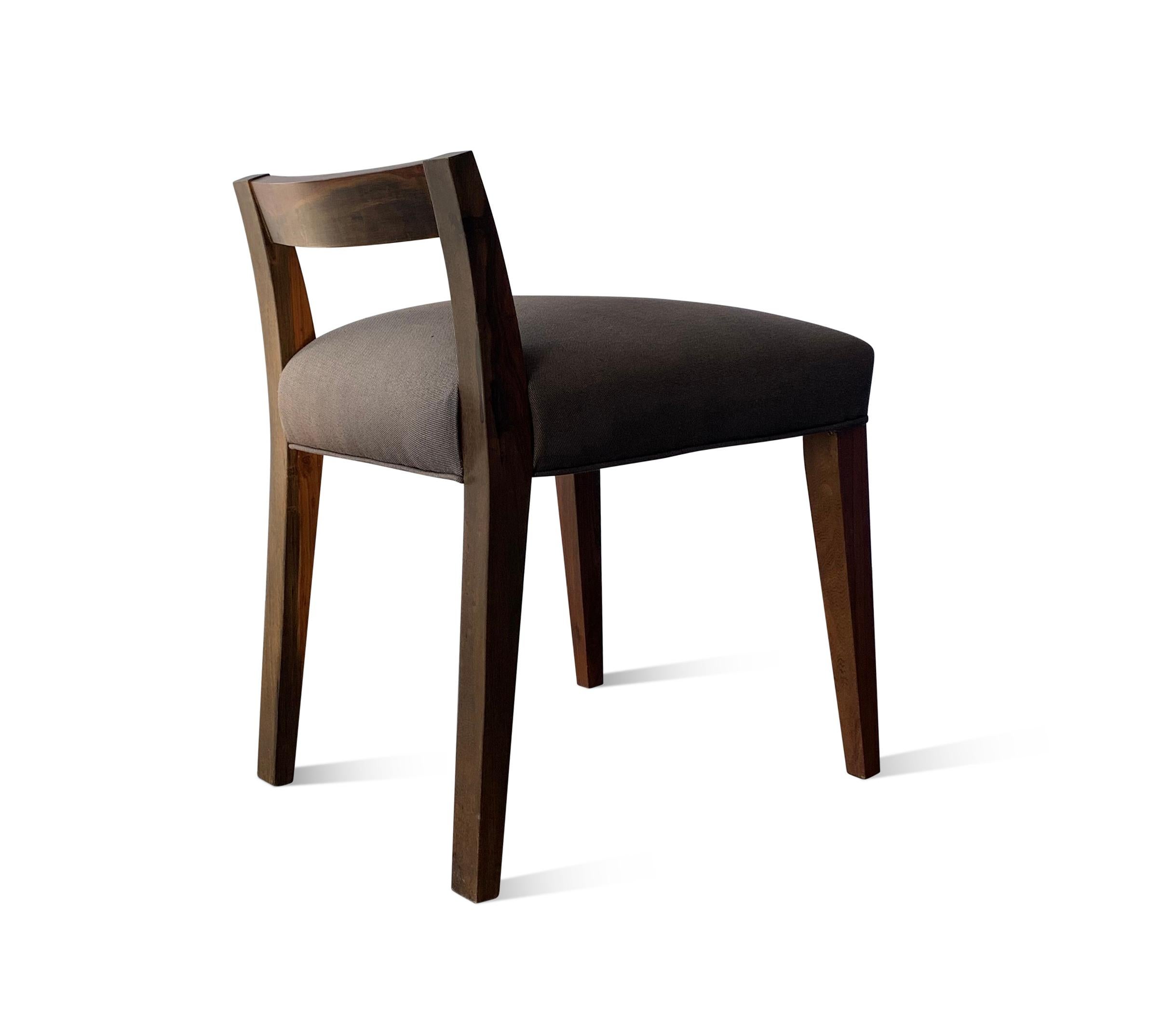 Low Side Chair in sleek Argentine Rosewood from Costantini, Umberto In New Condition For Sale In New York, NY