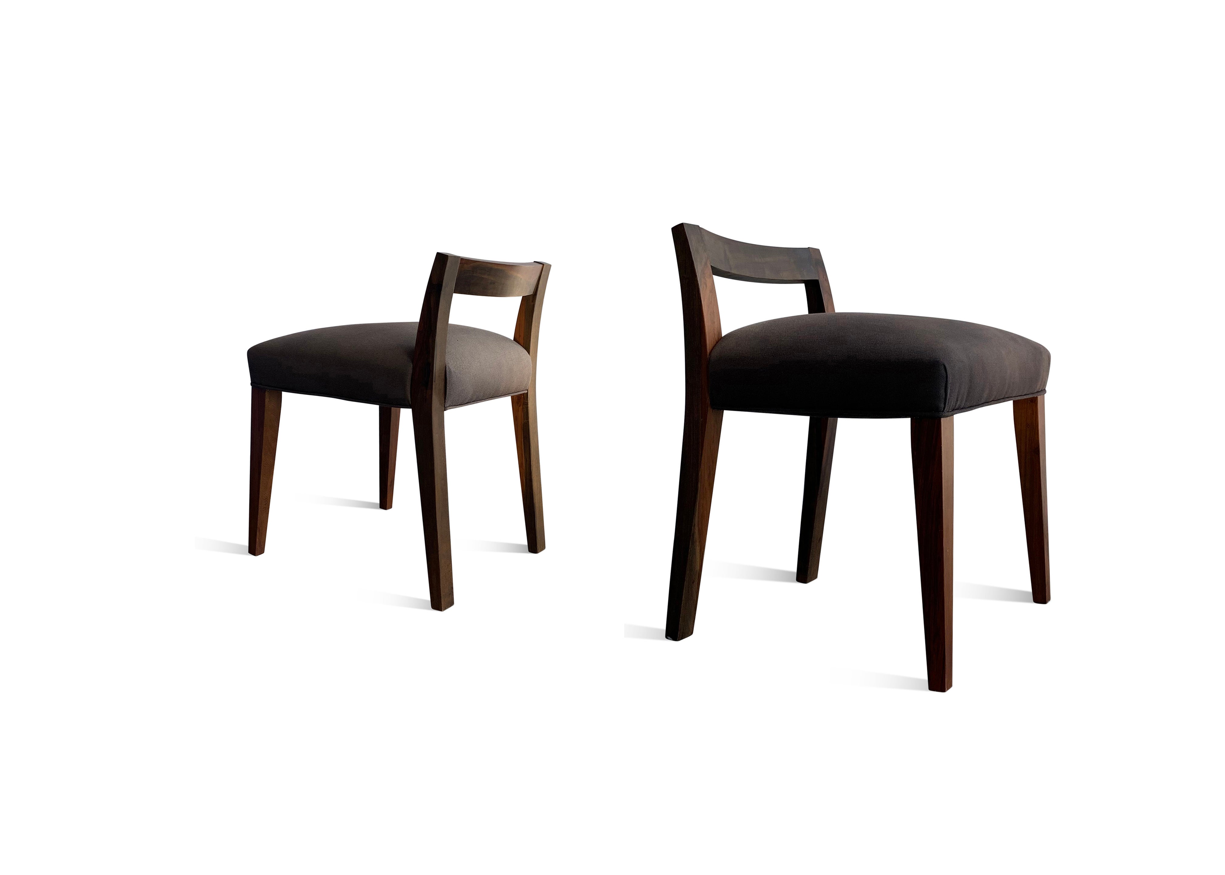 Low Side Chair in sleek Argentine Rosewood from Costantini, Umberto