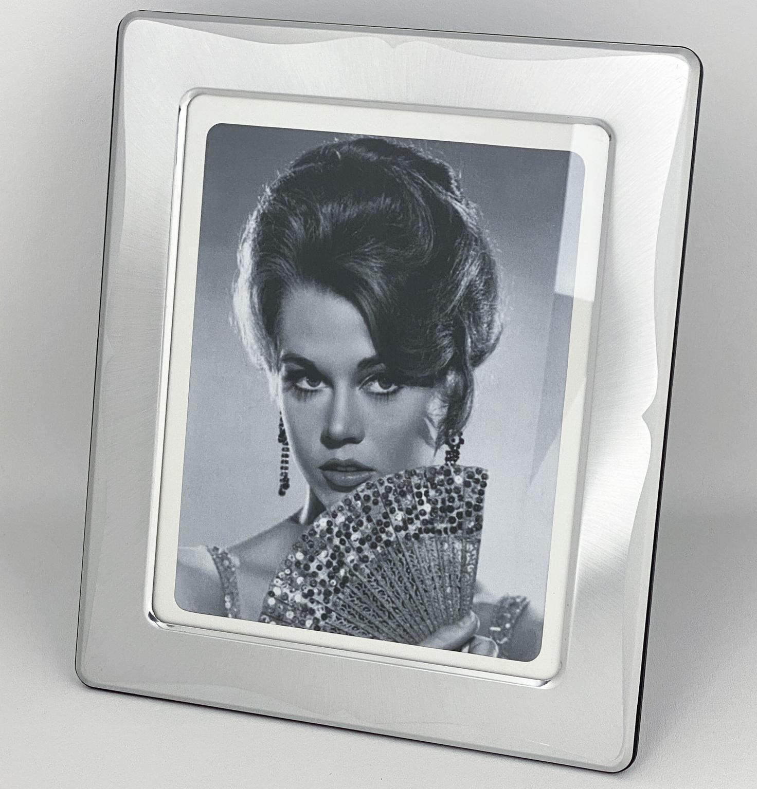 italien Cadre photo en aluminium d'Umberto Mascagni, Italie, années 1970 en vente