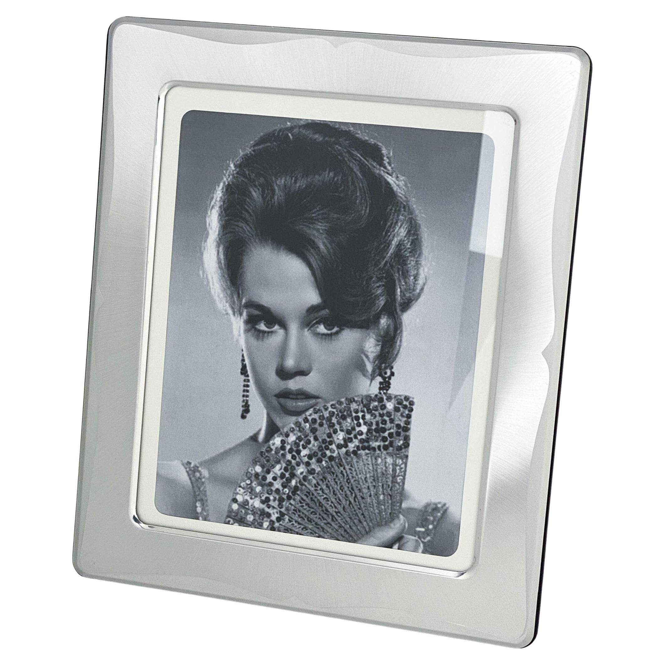 Umberto Mascagni Aluminum Picture Frame, Italy 1970s