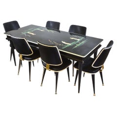 Set per sala da pranzo moderna di metà secolo